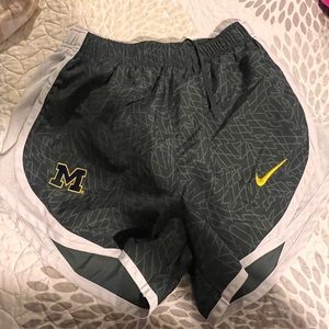Michigan running shorts